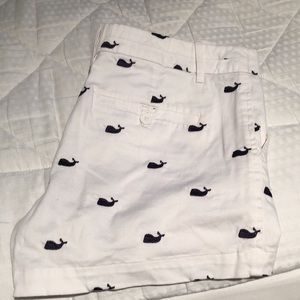 Whale pattern shorts